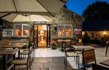 Bar and Patio Area at The Oaks Hotel in Alnwick, Northumberland.