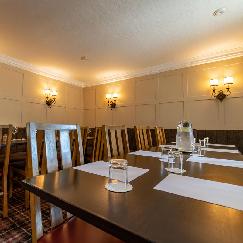 Function Room at The Oaks Hotel in Alnwick, Northumberland.