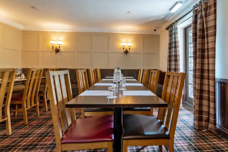 Function Room at The Oaks Hotel in Alnwick, Northumberland.