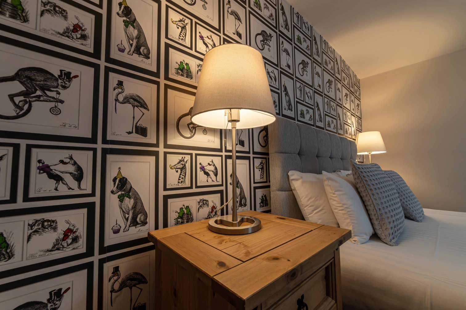 Double Room at The Oaks Hotel in Alnwick, Northumberland.