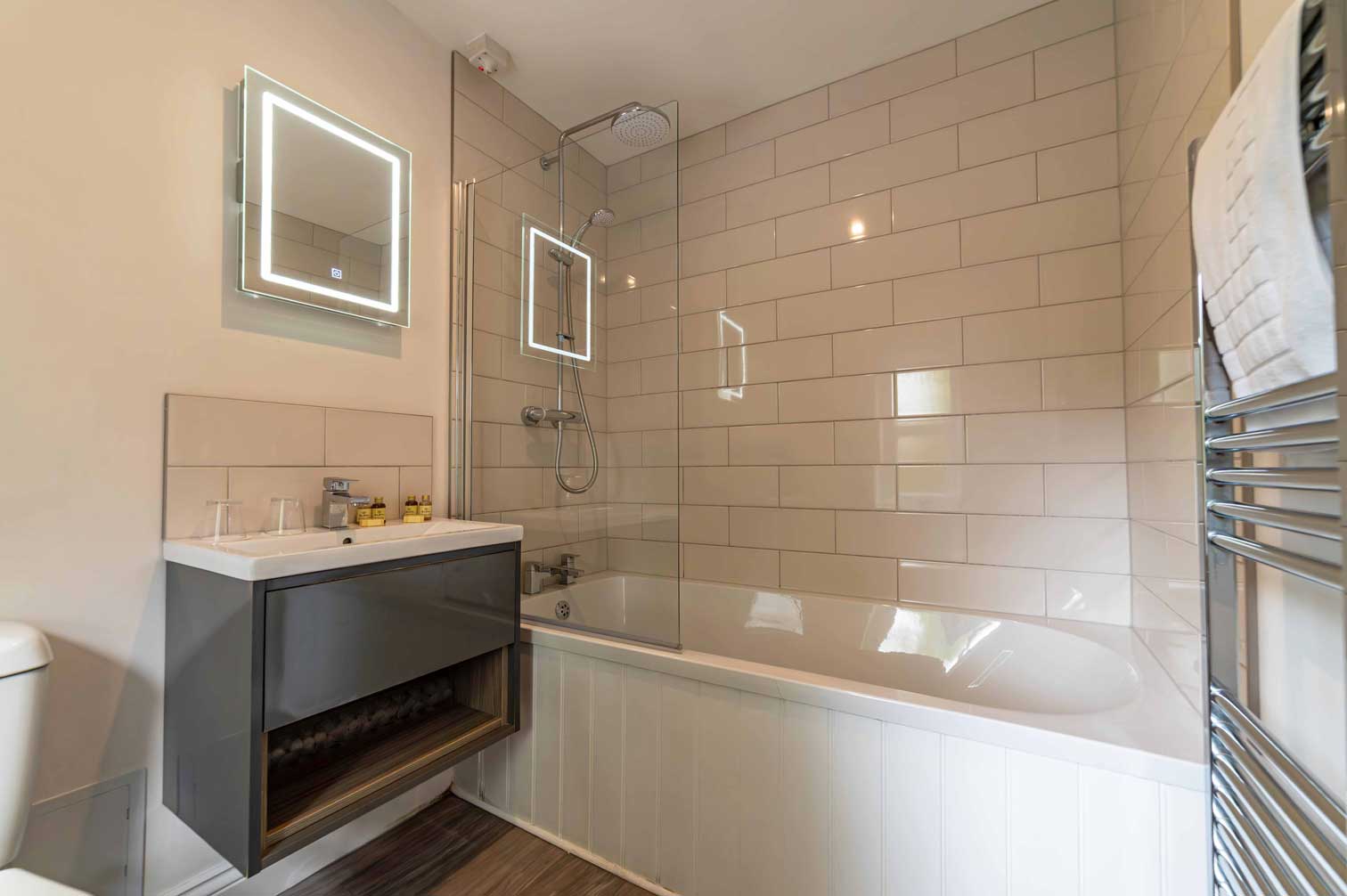 Double Room at The Oaks Hotel in Alnwick, Northumberland.