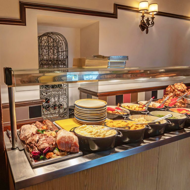Sunday Carvery at The Oaks Hotel Restaurant in Alnwick, Northumberland.