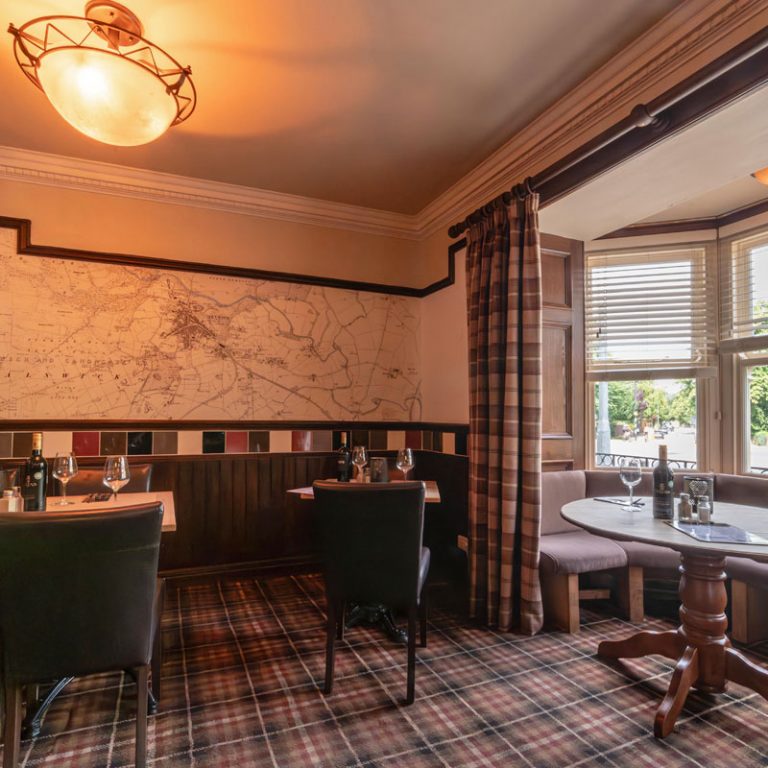 Dining at The Oaks Hotel Restaurant in Alnwick, Northumberland.